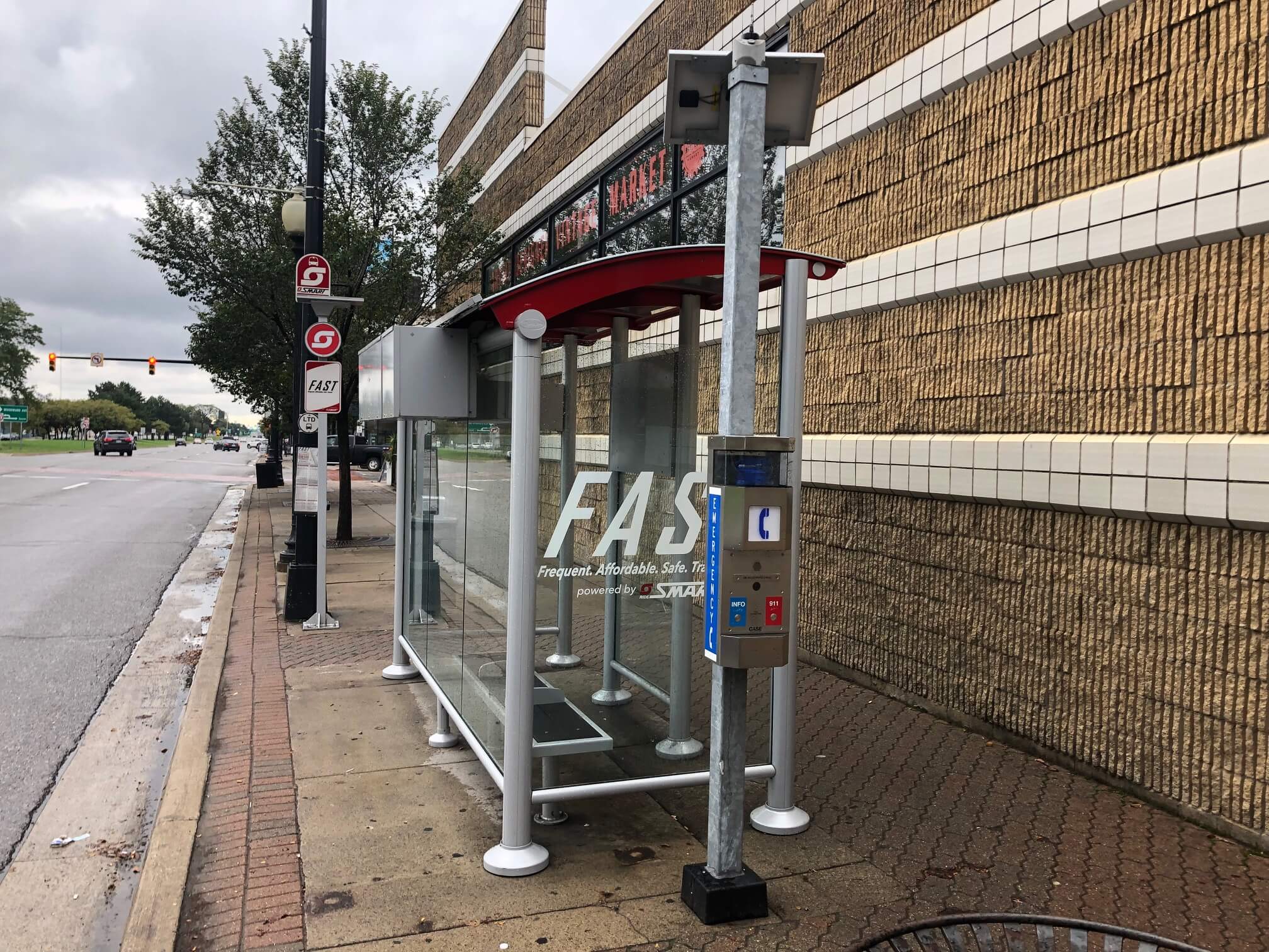 SMART Bus’s Solar Powered Bus Stop Shelters with SmartLink Remote Device Management System by OutdoorLink