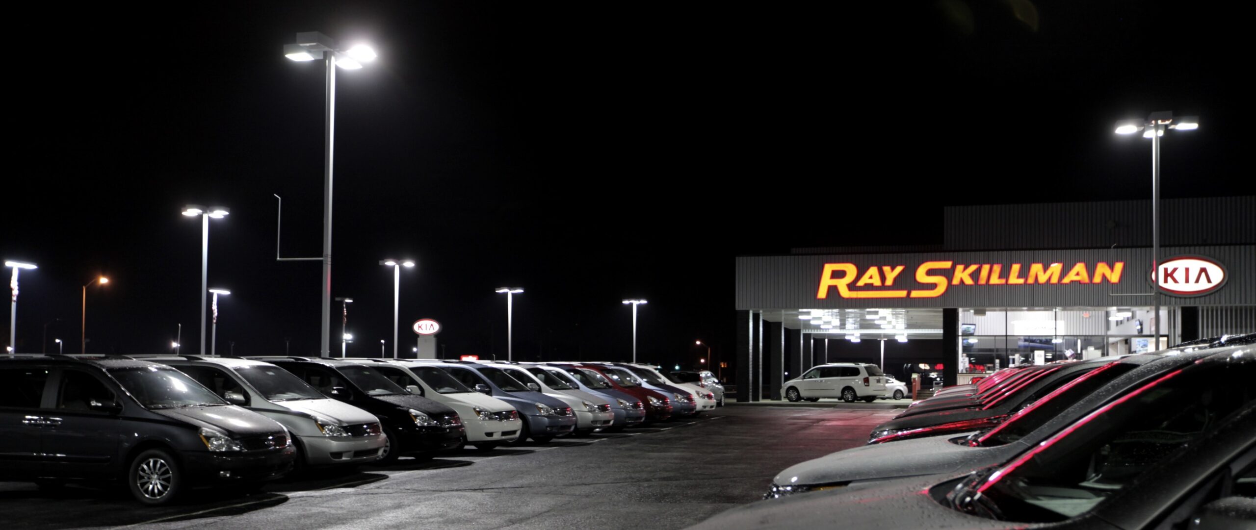 Car Dealership with Energy-Efficient Lighting