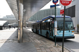 The New York City bus M15 at Station Island Ferry Terminal.